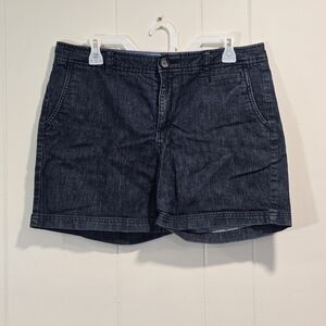 Women's Dark Blue Denim Shorts